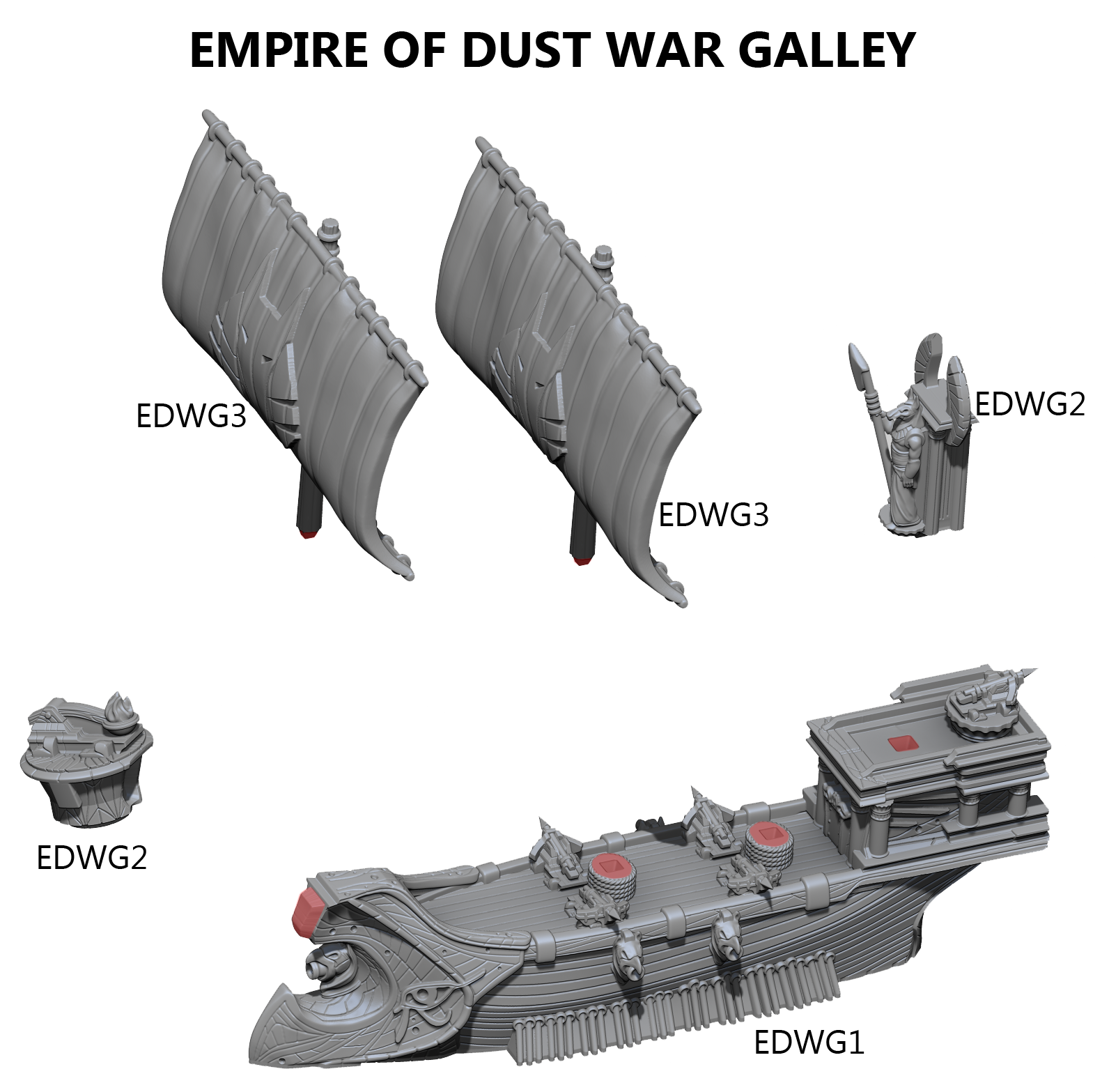 Armada Empire of Dust War Galley Assembly Instructions Armada Empire of Dust War Galley Assembly Instructions